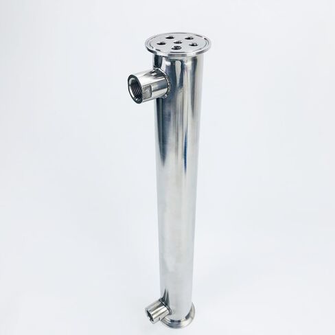 BJXKHFPIV 2"(51mm) OD64mm,Stainless Steel304 Condenser 450mm,6 Pipes Inside ID 8mm,Connection Female Thread 1/2" in Kuwait