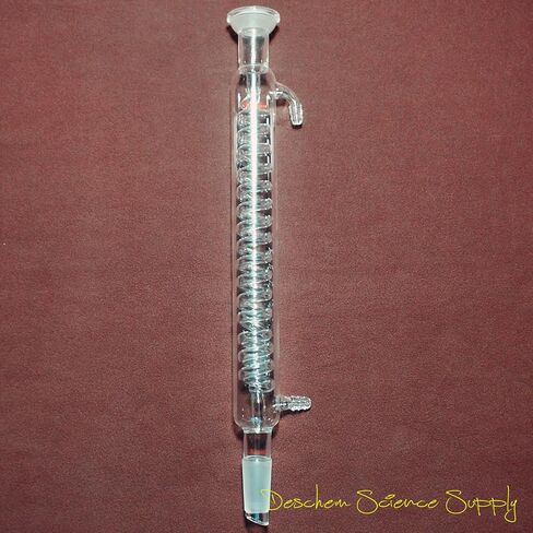 300mm 24/40 35/20 Glass Graham Condenser S35 Essential Oil Coil Condensers in Kuwait