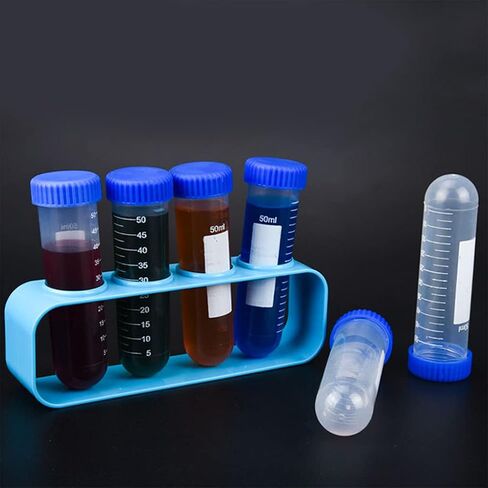 3Pcs Clear 50ml Centrifuge Tubes Set Lab Container Graduated Scales Anti-Leaking Screw Cap for Student Experiment in Kuwait