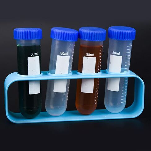 3Pcs Clear 50ml Centrifuge Tubes Set Lab Container Graduated Scales Anti-Leaking Screw Cap for Student Experiment in Kuwait