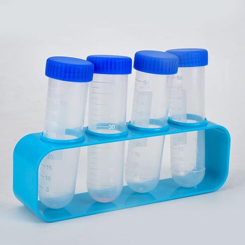 3Pcs Clear 50ml Centrifuge Tubes Set Lab Container Graduated Scales Anti-Leaking Screw Cap for Student Experiment in Kuwait