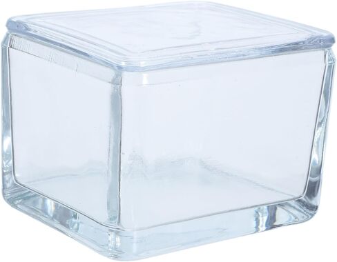 Glass Staining Jar with Lid for Microscope Slides Storage Box High Transparency Glass Material Holds to 20 Slides and Laboratory Experiments in Kuwait