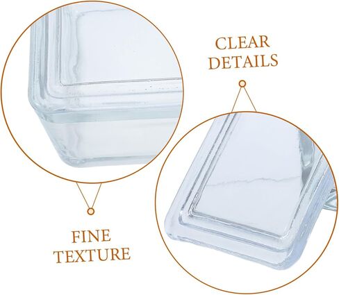Glass Staining Jar with Lid for Microscope Slides Storage Box High Transparency Glass Material Holds to 20 Slides and Laboratory Experiments in Kuwait