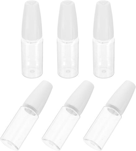 TOYANDONA 6pcs 10ml Needle Tip Applicator Bottles with Cap, White Pet Precision Squeeze Bottles for Accurate Dispensing and Leak-proof Sealing, for Outdoor Activities and Organizing in Kuwait