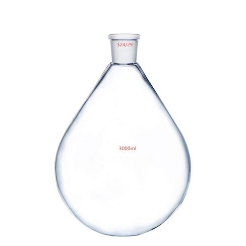 3000ml,24/29,Glass Recovery Flask,3 Litre Vessel Kjelda Bottle Not for Rotary Evaporator Use in Kuwait