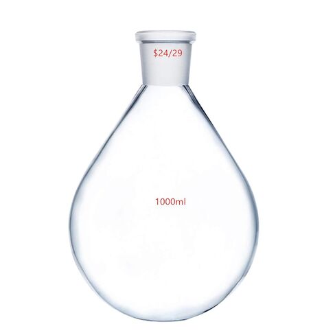 1000ml 24/29 Glass Recovery Flask1L Lab Vessel Kjelda Bottle Not for Rotary Evaporator Use in Kuwait