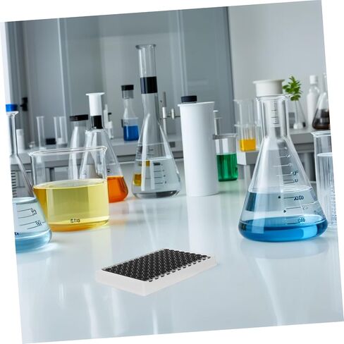 لوحة Hemobllo 96-Well Polystyrene Elisa بقاعدة وإطار أسودين، سعة 360 ميكرولتر لكل بئر، صفيحة ميكروية متوسطة الحجم لزراعة الأنسجة واكتشاف Elisa في معدات المختبرات in Kuwait