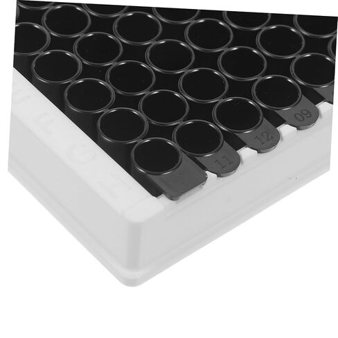 SOLUSTRE Microplate with 360μl Capacity Per Well, Black Bottom and Frame 96-Well Medium-Binding Designed for Fluorescence Analysis and Consistent Results in Laboratory for Lab Equipment in Kuwait