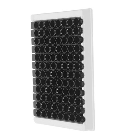 Ipetboom 96-Well Black Microplate for Lab Equipment with 360μl Per Well Capacity, Plastic Material, Black Bottom and Frame, for Tissue Culture and Fluorescence Analysis in Kuwait