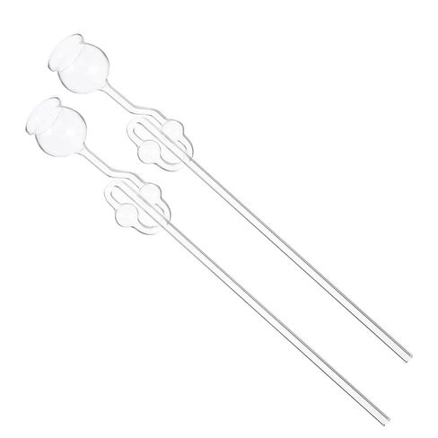 2pcs Borosilicate Glass Double-Bulb Safety Funnels, Long Neck Laboratory Funnels for Chemical Experiments, Carbon Dioxide Preparation, School Science Lab Use in Kuwait
