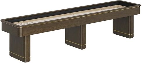 Plank & Hide - Deco Shuffleboard Table (Black and Brushed Greige, 9FT/12FT/14FT) in Kuwait