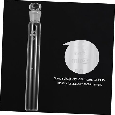 MAGICLULU Glass Colorimetric Tube Reusable Chemistry Experiment Tool for Schools and Laboratories Solid Glass with Smooth Surface for Accurate Color Comparison in Kuwait