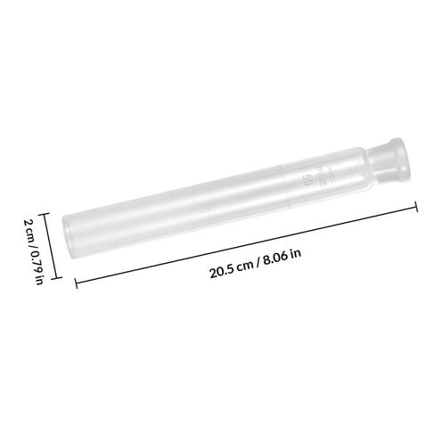 Unomor 50ML Glass Colorimetric Tube for Laboratory Graduated Colorimetric Cylinder Lid Experiment Tools for Chemistry Testing in Kuwait