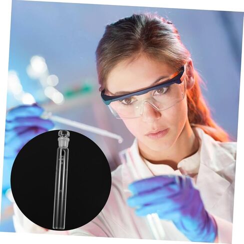 Unomor 50ML Glass Colorimetric Tube for Laboratory Graduated Colorimetric Cylinder Lid Experiment Tools for Chemistry Testing in Kuwait