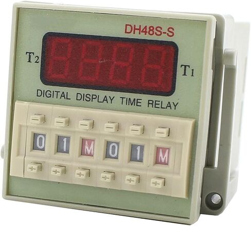 DH48S-S تيار متردد رقمي 220 فولت، دورة تأخير تأخير قابلة للبرمجة، دورة تكرار SPDT مع قاعدة مقبس، مؤقت تأخير سلسلة DH48S، قطع غيار 220 فولت 12 فولت (الحجم: تيار مستمر 24 فولت) (220 فولت تيار متردد) in Kuwait