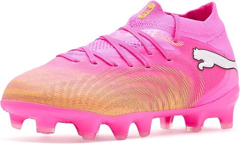 PUMA Kids Boys Future 9 Pro FirmArtificial Ground Soccer Cleats - Pink in Kuwait