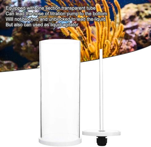 0.8L Acrylic Titration Pump with Scale Transparent Tube and Labels for Liquid Storage in Aquariums in Kuwait
