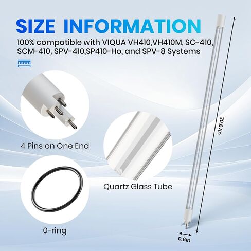 PROPART S410RL-HO Replacement Lamp Compatible with VH410, VH410M, SC-410, SCM-410, SPV-410, SP410-HO, and SPV-8 Systems, Rated Time 18,000h, 1 Pack in Kuwait