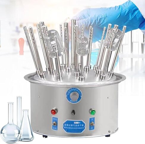 Lab Glassware Dryer, Electric Air Flow Dryer Desiccator, 40～120℃ Temperature Adjustment, Drying Time 8~10min, 30 Holes for Glass Test Tubes and Beakers in Kuwait