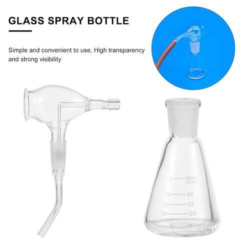 KICHOUSE 50ml Glass Laboratory Spray Bottle Color-Developing Mist Spray Bottle for TLC with Convenient Carry Design and Easy Storage, for Scientific and Chemical Applications in Kuwait
