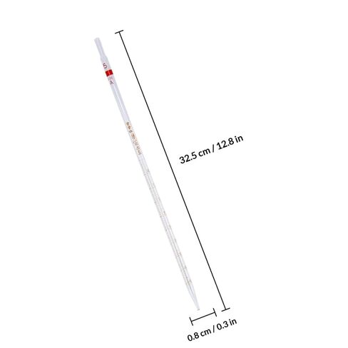 Alasum 4pcs 5ml Ring Glass Pipettes Measuring Graduated Laboratory Transfer Pipette Set for Chemical Experiments in Kuwait