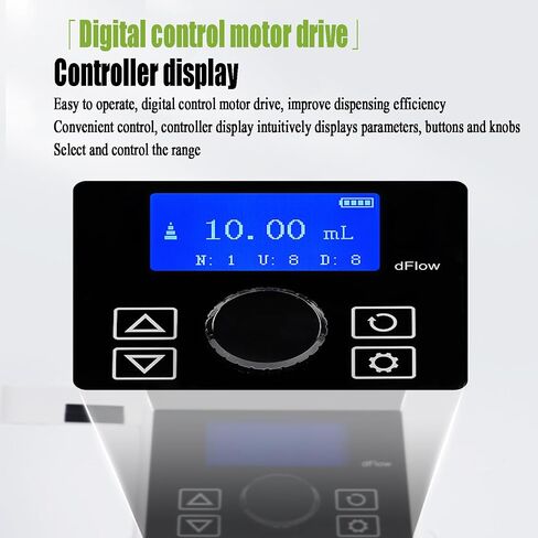 Digital Bottle Top Burette - Electronic Lab Liquid Dispenser with LCD Screen, Precision 0.01-99.99ml, Ideal for Accurate Reagent Dispensing in Kuwait
