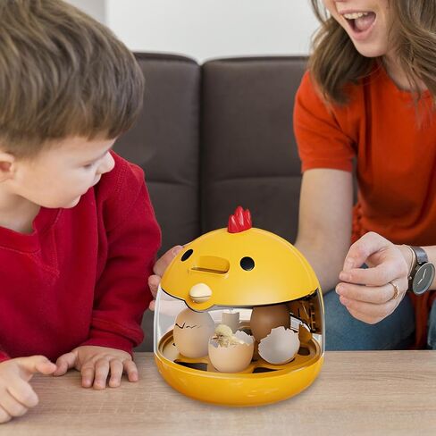 Mini Egg Incubator - Chicken and Duck Egg Incubator, Duck Eggs Hatching Incubators, Intelligent Temperature Control | Automatic Portable Candler for Ducks Quail Hatcher Brooder Turkey Poultry Reptile in Kuwait