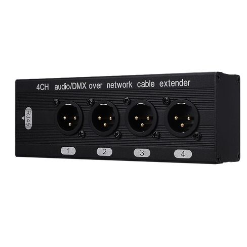 KIMISS 4 قنوات متعددة موسع الكابلات 3 دبوس XLR رقمي متعدد EBU ذكر وأنثى إلى RJ45 Cat5 Cat6 موسع كابل إيثرنت le Extender4 قناة باستخدام إيثرنت قدم واحد 300 من in Kuwait