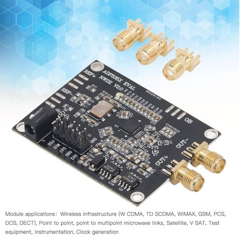 لوحة تطوير ADF5355، وحدة مولد إشارة ساعة PCB ذات 3 قنوات، وحدة مولد Walfront، مولد مصدر الإشارة للبنية التحتية in Kuwait
