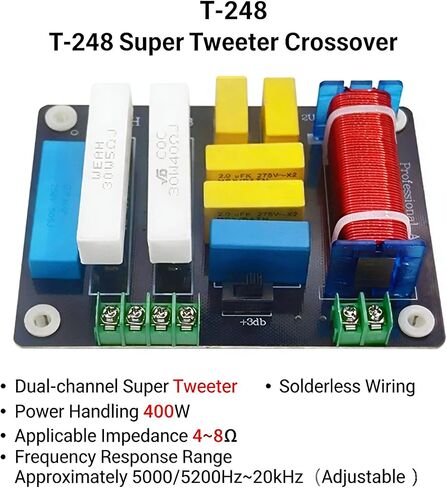 Gavery 2 Way 400W Professional Treble Frequency Divider for Outdoor Stage Conference Professional HiFi Sound Projects in Kuwait
