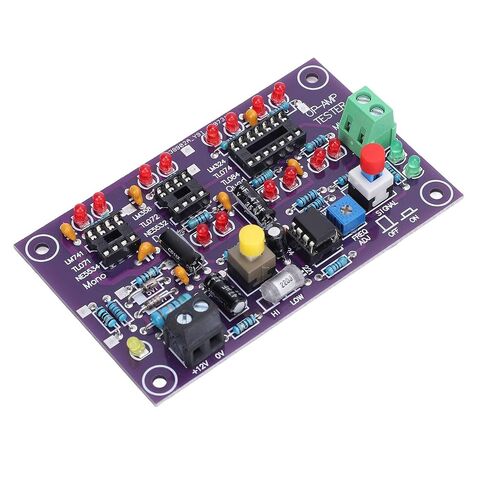 OP AMP Tester Board Precise Operational Amplifier Test Module for Single Double Quad DC12V T2 for Circuit Designers in Kuwait