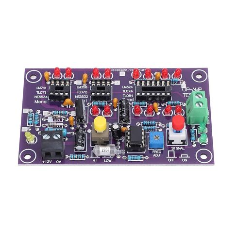 OP AMP Tester Board Precise Operational Amplifier Test Module for Single Double Quad DC12V T2 for Circuit Designers in Kuwait