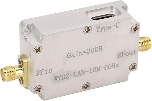 FTVOGUE RF WideBand Amplifier High Gain Low Noise LNA for Radio, Ultra Broad Bands 10M-6GHz with 30dB Gain, Stable Signal for Ham Radio and Communication Systems in Kuwait