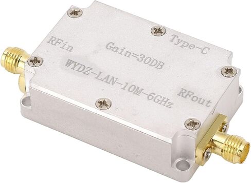 FTVOGUE RF WideBand Amplifier High Gain Low Noise LNA for Radio, Ultra Broad Bands 10M-6GHz with 30dB Gain, Stable Signal for Ham Radio and Communication Systems in Kuwait