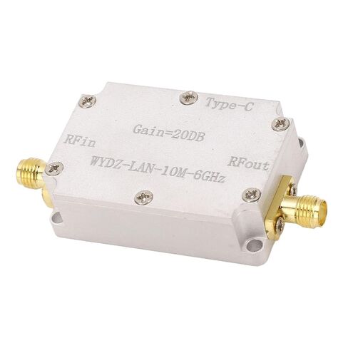 FTVOGUE High Flatness Amplifier, 20DB Gain LNA RF Amplifier with 10M-6GHz Frequency Range, Aluminum Alloy Low Noise for Signal Boosting in Wireless Communication in Kuwait