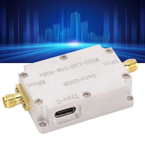 FTVOGUE High Flatness Amplifier, 20DB Gain LNA RF Amplifier with 10M-6GHz Frequency Range, Aluminum Alloy Low Noise for Signal Boosting in Wireless Communication in Kuwait