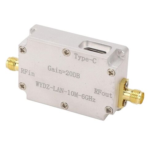 FTVOGUE High Flatness Amplifier, 20DB Gain LNA RF Amplifier with 10M-6GHz Frequency Range, Aluminum Alloy Low Noise for Signal Boosting in Wireless Communication in Kuwait