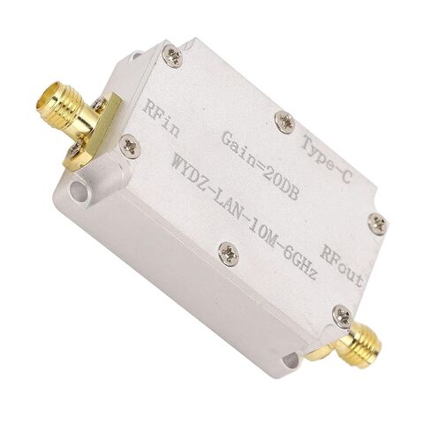 FTVOGUE High Flatness Amplifier, 20DB Gain LNA RF Amplifier with 10M-6GHz Frequency Range, Aluminum Alloy Low Noise for Signal Boosting in Wireless Communication in Kuwait