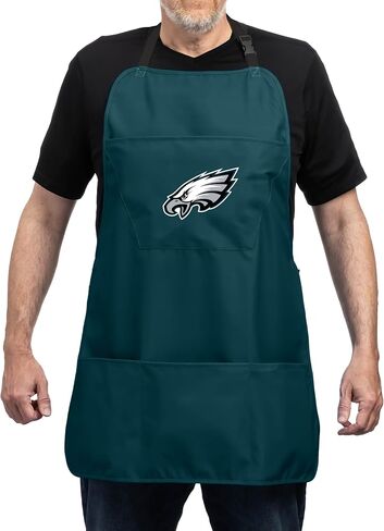 Team Sports America NFL Philadelphia Eagles Cooking Aprons for Men and Women with Adjustable Straps and Pockets in Kuwait