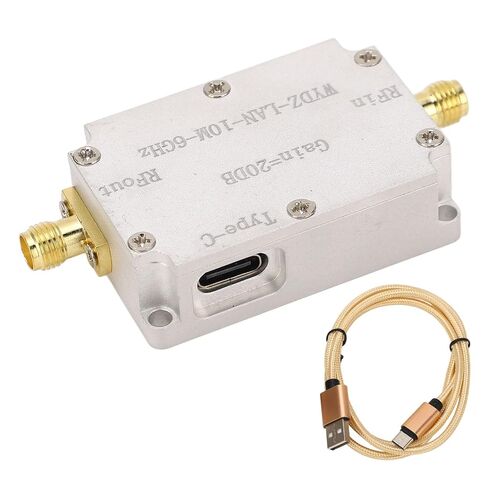 High Flatness Amplifier 10M‑6GHz 20DB LNA Gain for Radio Frequency Signal Reception, SMA Female Interface in Kuwait
