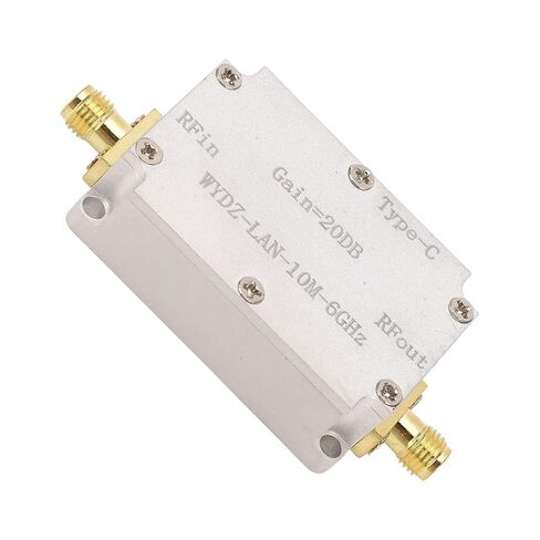 High Flatness Amplifier 10M‑6GHz 20DB LNA Gain for Radio Frequency Signal Reception, SMA Female Interface in Kuwait