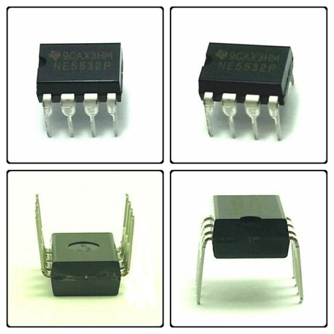 NE5532P NE5532 Dual Operational Amplifier & 8-Pin DIP Sockets with Machined Contact Pins Breadboard-Friendly (1 Pair) in Kuwait