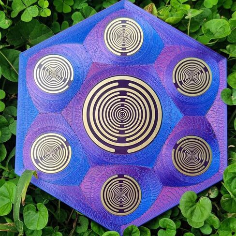 MWO MultiWave Oscillator Antenna Polarization Disk Lakhovsky Golden Plated Disc Charging Purifying in Kuwait