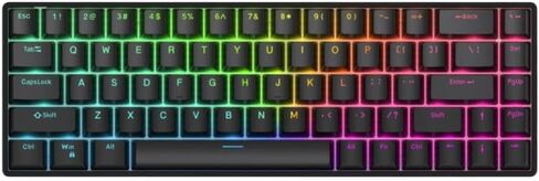DorkTees Keyboard Wired Single Mode PBT Transparent Keycap 68 Key Magnetic Raven68 Compatible with 8K Return Adjustable Key in Kuwait