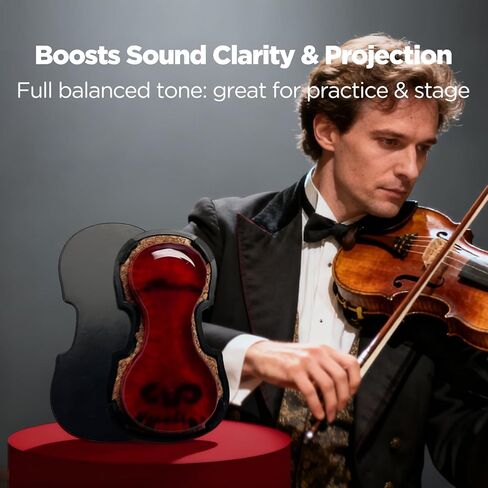 Violin Rosin for Bow, Low Dust Natural Resin for Violin Viola Cello & All Bow Instruments, Violin Accessories, High Grip & Strong Adhesion, Unique Ergonomic Container with ProtectiveLid(LPRV-02) in Kuwait