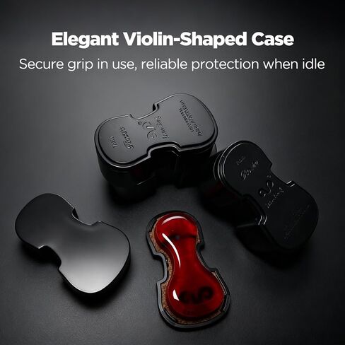 Violin Rosin for Bow, Low Dust Natural Resin for Violin Viola Cello & All Bow Instruments, Violin Accessories, High Grip & Strong Adhesion, Unique Ergonomic Container with ProtectiveLid(LPRV-02) in Kuwait