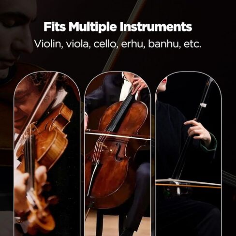 Violin Rosin for Bow, Low Dust Natural Resin for Violin Viola Cello & All Bow Instruments, Violin Accessories, High Grip & Strong Adhesion, Unique Ergonomic Container with ProtectiveLid(LPRV-02) in Kuwait