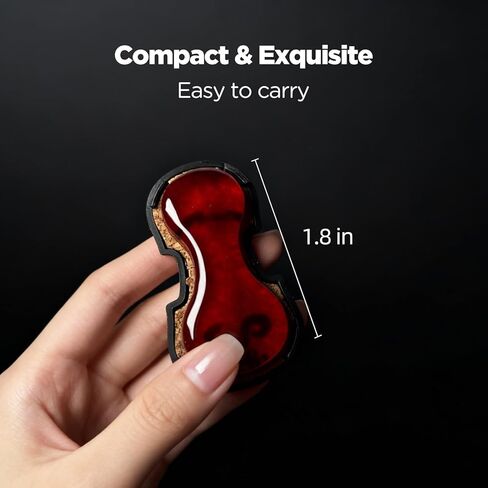 Violin Rosin for Bow, Low Dust Natural Resin for Violin Viola Cello & All Bow Instruments, Violin Accessories, High Grip & Strong Adhesion, Unique Ergonomic Container with ProtectiveLid(LPRV-02) in Kuwait