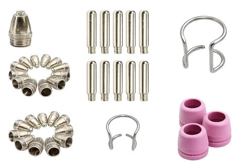 Air Plasma Cutting Gun Accessories Consumables Torch Electrode Tip Nozzle Shield Cap Kit for WSD60 AG60 SG55 CUT60 LGK60 in Kuwait