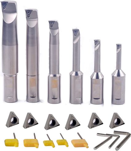 M16 NT40 BORING HEAD 2INCH PLUS 1/2 Boring Bar 6pcs Set (Inserts included) 1/2" -2" in Kuwait
